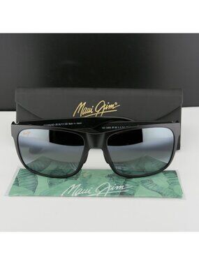 Maui Jim Red Sands MJ432-2M Sunglasses Matte Black Neutral Grey 59 17 140